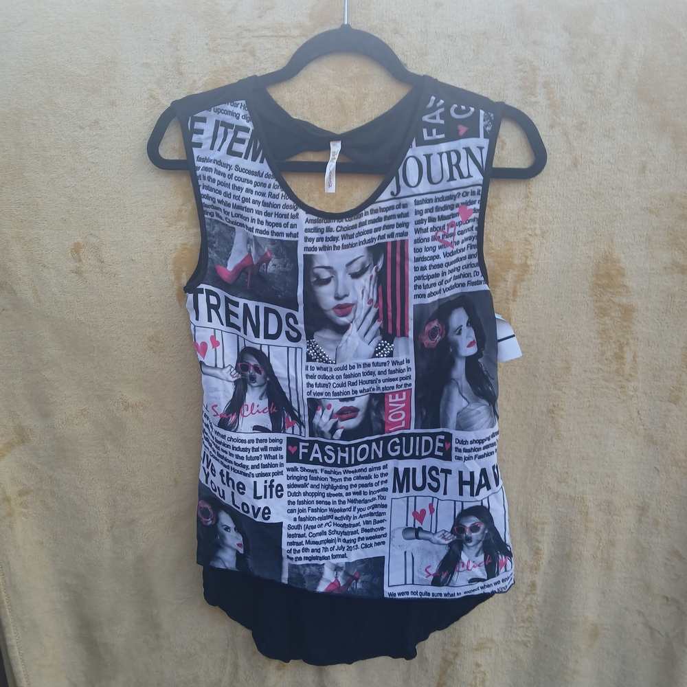 Occasion Black and White Graphic Bodysuit